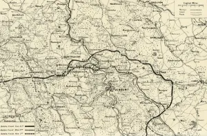 Lorraine Prints: The Battle-Fronts in the Opening Stages of the Fight for Verdun, 1916. Creator: Unknown