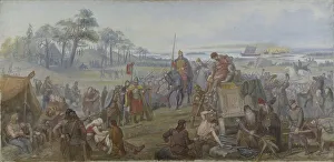 Norse Prints: After the Battle of Fyrisvall. Proposed Decoration of the Walls in the Upper Hall