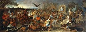 Le Brun Prints: The Battle of Gaugamela in 331 BC, 1669. Creator: Le Brun, Charles (1619-1690)