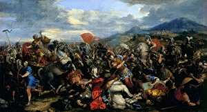 The Battle of Gaugamela in 331 BC. Artist: Courtois, Jacques (1621-1676)