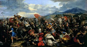 The Battle of Gaugamela in 331 BC. Artist: Courtois, Jacques (1621-1676) The Battle of Gaugamela in 331 BC. Artist: Courtois, Jacques (1621-1676)