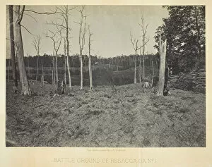Barnard George Norman Collection: Battle Ground of Resacca, GA, No. 1, 1866. Creator: George N. Barnard