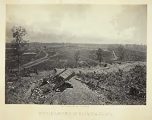 Barnard George Norman Prints: Battle Ground of Resacca, GA, No. 4, 1866. Creator: George N. Barnard