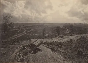 George Norman Prints: Battle Ground of Resacca, Georgia No. 4, 1860s. Creator: George N. Barnard