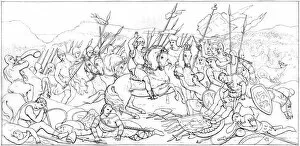 Images Dated 24th April 2007: The Battle of Hastings, 1066, (1833). Artist: T Henwood