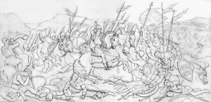 Spear Collection: Battle of Hastings, (1066), 1835. Creator: Unknown