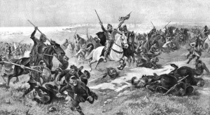 Harold Godwineson Prints: The Battle of Hastings, 14 October 1066, (1910)