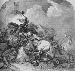 Richard I Prints: Battle of Jaffa, c1880