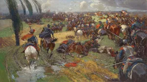 Battle Field Prints: The Battle of the Katzbach on 26 August 1813, 1914. Creator: Roubaud, Franz (1856-1928)