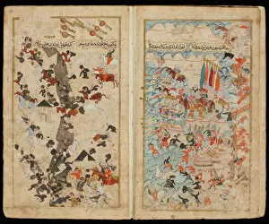The Battle of Keresztes in 1596 (From Manuscript Mehmed IIIs Campaign in Hungary. Artist: Turkish master)