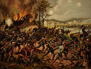 Galicia Prints: The Battle of Krasnik started on August 23, 1914. Artist: Anonymous