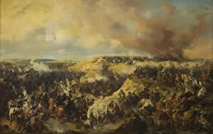 Russian Troops Gallery: The Battle of Kunersdorf on August 12, 1759, 1848. Artist: Kotzebue, Alexander von (1815-1889)