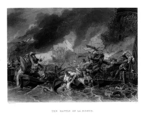 James Charles Prints: The Battle of La Hogue, 1692, (1860). Artist: JC Armytage