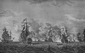 Paton Prints: Battle of Lagos, c1760. Artist: Richard Paton