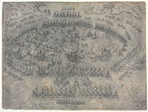 Turkish Fleet Gallery: The Battle of Lepanto on 7 October 1571, 1572