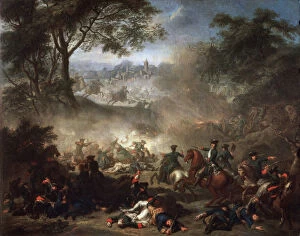 Brest Collection: The Battle of Lesnaya, 1717. Artist: Jean-Marc Nattier