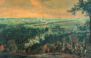 Schwedish Army Collection: The Battle of Lesnaya, 1720s. Artist: Larmessin, Nicolas de (1684-1755)