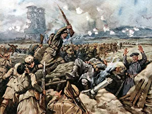 Advancing Prints: Battle of Loos, France, World War I, 1915
