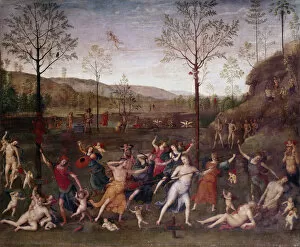 Perugino Gallery: The Battle of Love and Chastity, 1504-1523 Artist: Perugino
