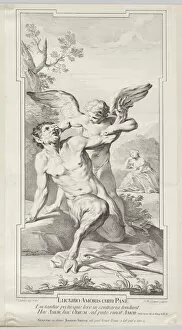 Swiss Gallery: Battle of Love and Pan, 1715-96. Creator: Jean-Etienne Liotard