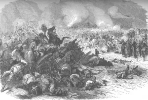 Abyssinian Gallery: Battle Before Magdala, c1880