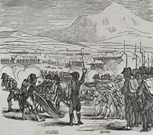 Cannon Prints: Battle of Mas Deu, (May 19, 1793), War of Roussillon, (1793-1795), 1851. Creator: Unknown