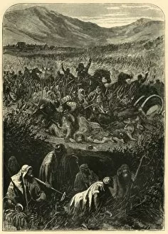 Saul Gallery: The Battle of Michmash, 1890. Creator: Unknown