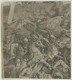 Attack Prints: Battle of the Milvian Bridge between the Roman Emperors Constantine I and Maxentius