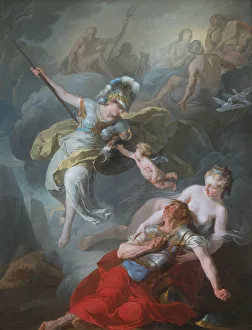 Lille Prints: Battle of Minerva Against Mars, 1771. Creator: Suvee, Joseph-Benoit (1743-1807)