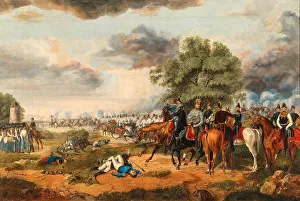 Academicism Prints: The Battle of Mortara on March 21, 1849. Creator: Adam, Albrecht, (1786-1862)