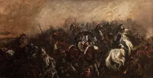 1840 Prints: The Battle of Mozhaisk 1812, between 1835-1840, around 1840. Creator: Piotr Michalowski