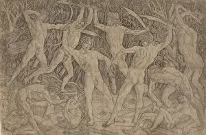 Antonio Del Pollaiuolo Gallery: Battle of the Naked Men, ca. 1470-90. ca. 1470-90. Creator: Antonio del Pollaiuolo