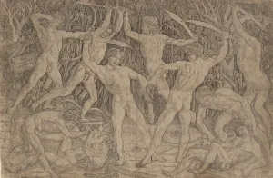 Chain Prints: Battle of the Naked Men, ca. 1470-90. ca. 1470-90. Creator: Antonio del Pollaiuolo