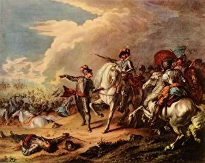 William Collins Collection: The Battle of Naseby, 1645, 1727, (1944). Creator: Dupuis