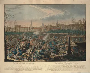 Saxony Prints: The Battle of the Nations. Artist: Rugendas, Johann Lorenz, the Younger (1775-1826)