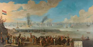 Battery Prints: The Battle near Livorno (14 March 1653), after 1653-1660. Creator: Anon