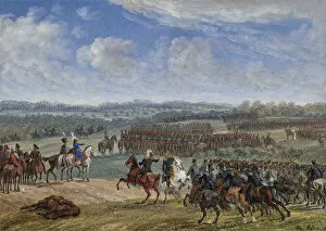 Adam Gallery: The Battle near Ostrovno on the morning of July 26th, 1812, 1855