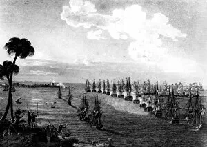 Aboukir Bay Gallery: Battle of the Nile, 1 August 1798, (19th century)