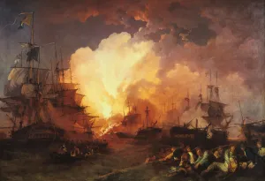 Nile Prints: The Battle of the Nile, August 1798, (1800). Artist: J Philippe de Loutherbough