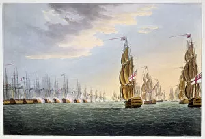 Aboukir Bay Gallery: Battle of the Nile, August 1st 1798 (1816). Artist: Thomas Sutherland