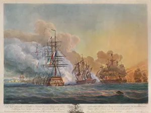 Battle of the Nile, c1799. Artist: Nicholas Pocock