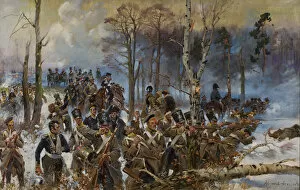Russian Empire Gallery: The battle of Olszynka Grochowska, February 25, 1831, 1886
