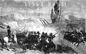 Danubian Principalities Prints: The Battle of Oltenitza, 1854. Creator: Unknown