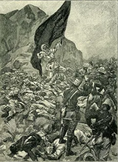 Sudanese Prints: The Battle of Omdurman: The Defence of the Khalifa's Black Flag