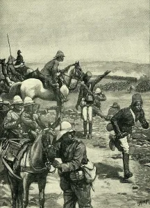Sudanese Prints: The Battle of Omdurman: MacDonald's Brigade Repelling the Dervish Onslaught