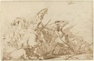 A Battle between Oriental Cavalry and Soldiers, 1636. Creator: Johann Wilhelm Baur