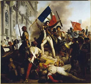 Barricade Collection: Battle outside the Hotel de Ville, 28 July 1830