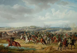 Battle of Pápa on 12 Juny 1809, 1844. Creator: Adam; Albrecht (1786-1862)