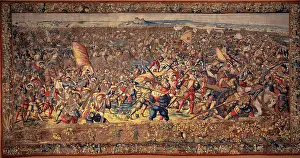 Wool Prints: The Battle of Pavia: Defeat of the French Cavalry and the Imperial Infantry Seize