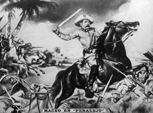 Campos Gallery: Battle of Peralejo, (1895), 1920s. Artist: Antonio Maceo